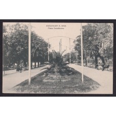 GUALEGUAY ENTRE RIOS ANTIGUA TARJETA POSTAL PLAZA CONSTITUCION